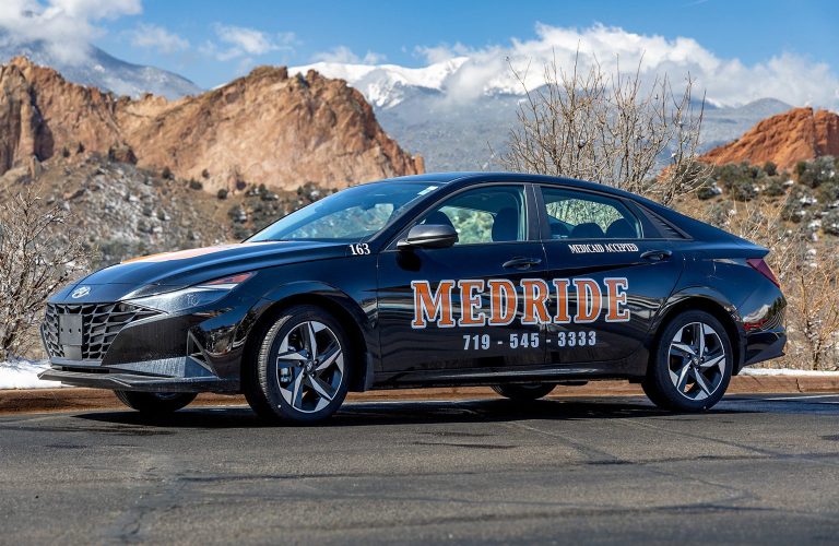 A Branded Partial Wrap for MedRide LLC in Colorado Springs