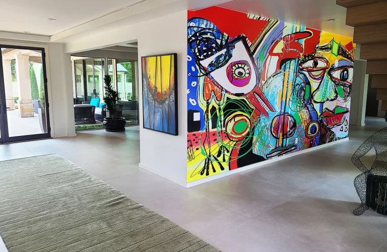 A Custom Full Wall Wrap for a Client's Home